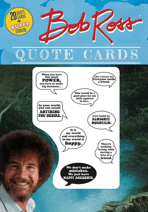 Bob Ross & Tree Enamel Pin Set