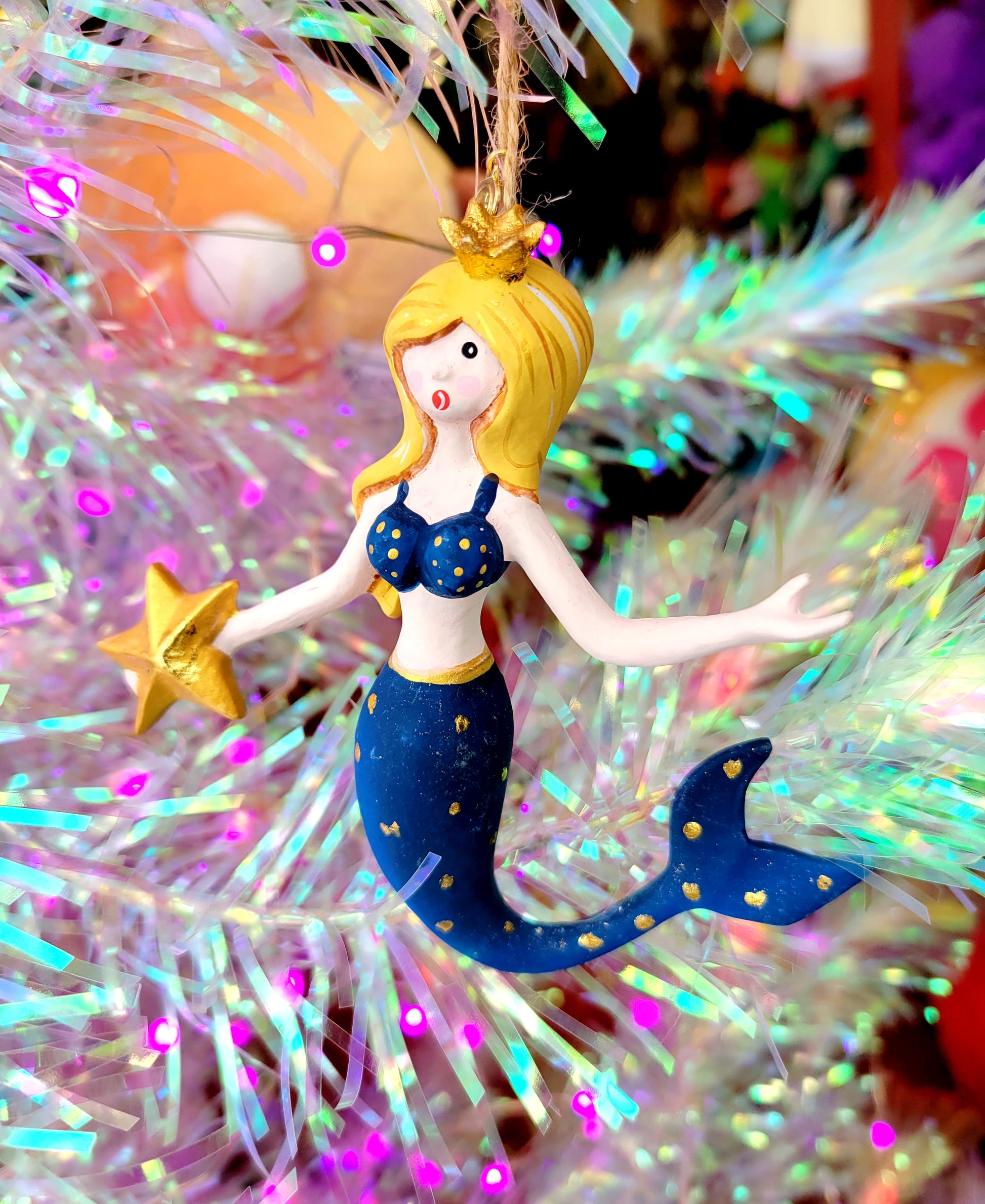 Mermaid Colorful Resin Assorted Ornament