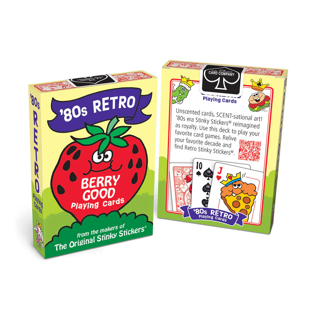 '80s Retro Berry Good Playing Cards