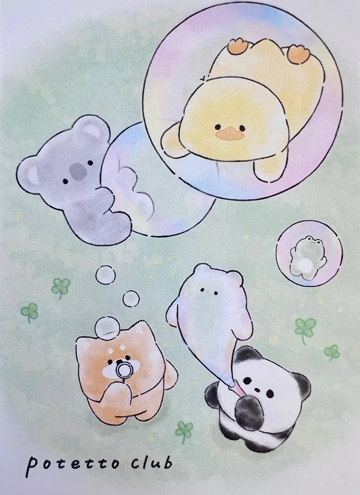 Animal Asobo Bubbles Mini Note Pad