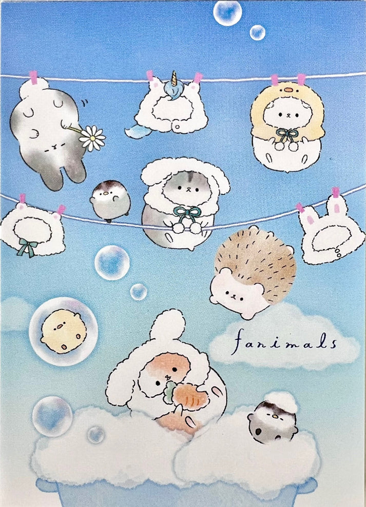 Animals Laundry Mini Note Pad Fanimals