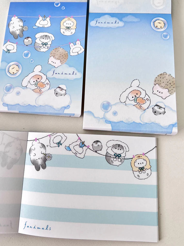 Animals Laundry Mini Note Pad Fanimals