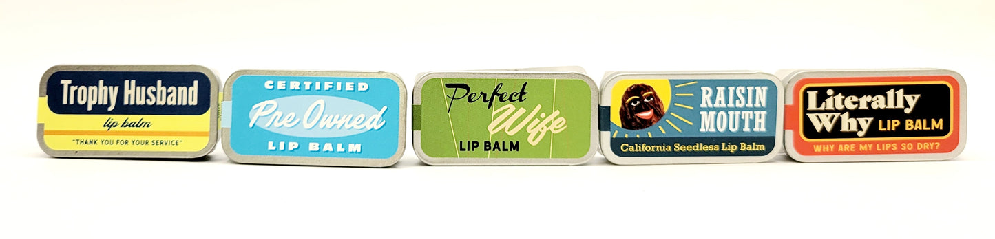 Assorted Whiskey River Old School Lip Balm