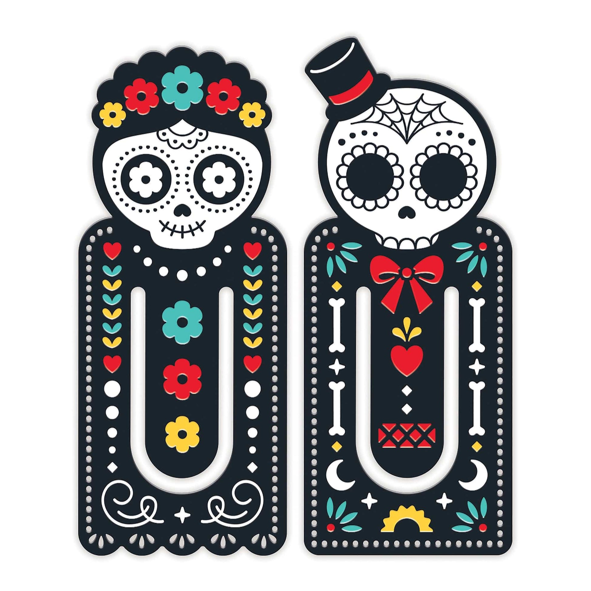 Book Of The Read Sugar Skull Magnetic Bookmark Set