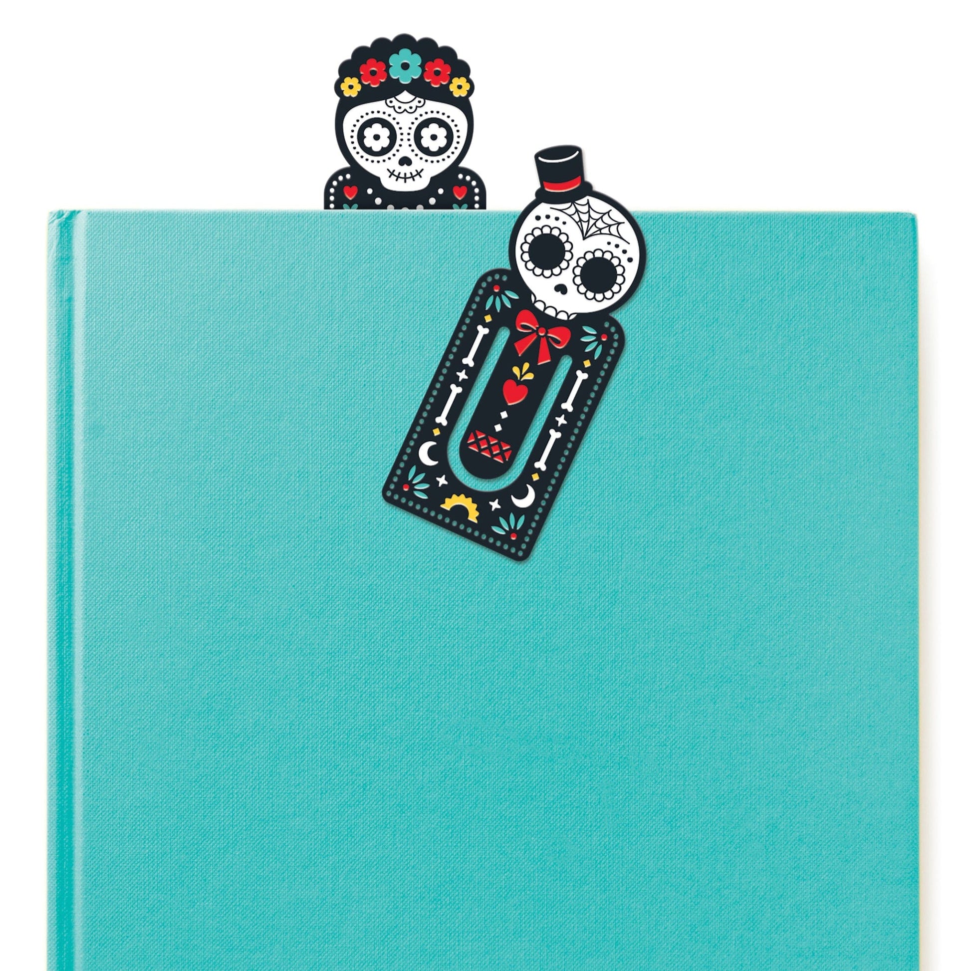 Book Of The Read Sugar Skull Magnetic Bookmark Set