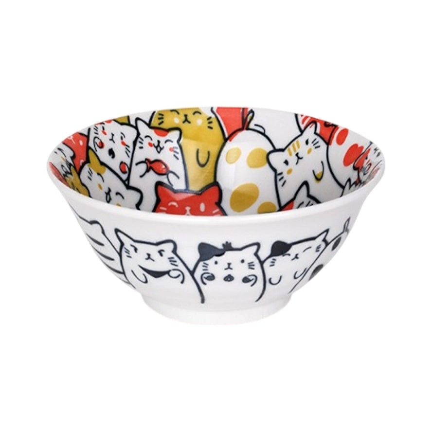 Bunch Of Cats Porcelain Bowl