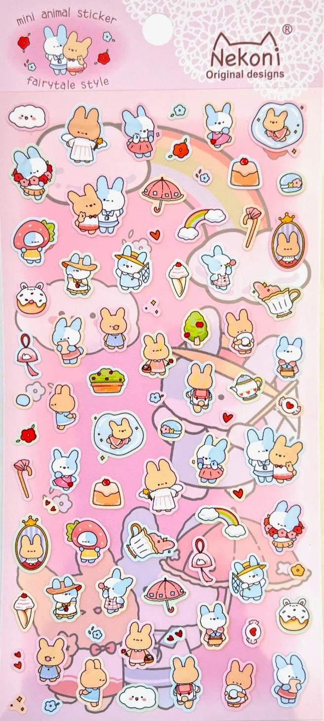 Bunny Fairytale Style Stickers Nekoni