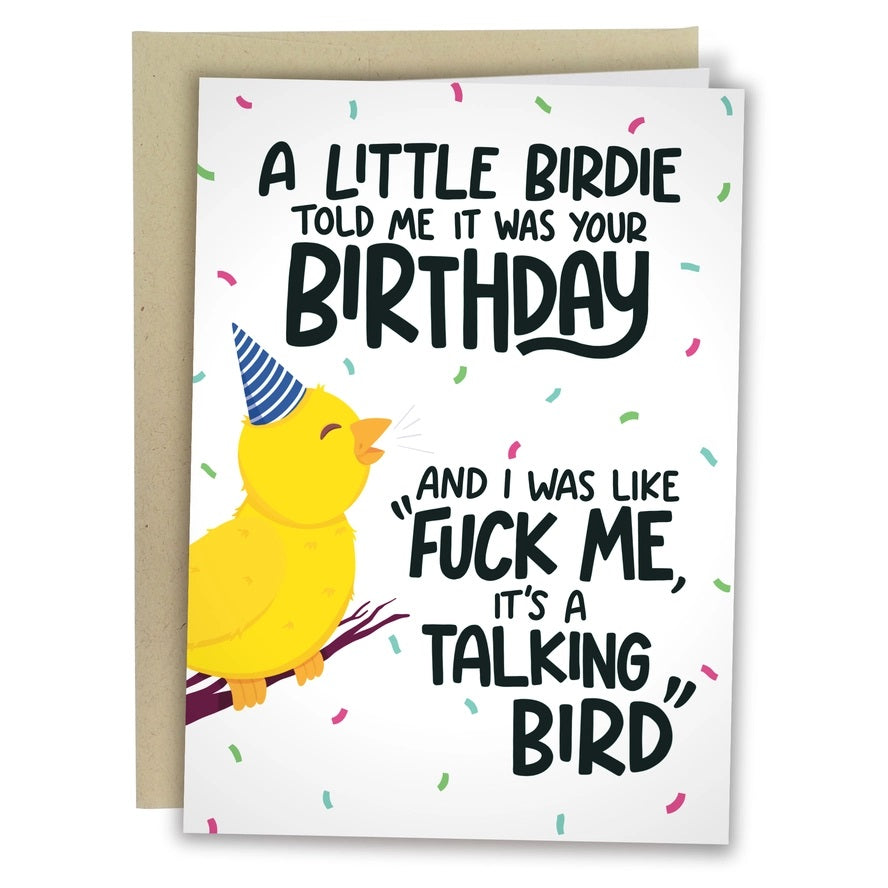 Card A Little Birdie Told Me It Was Your Birthday