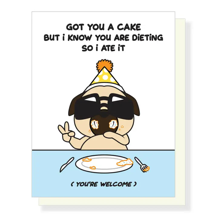 Card Ate Your Cake Birthday