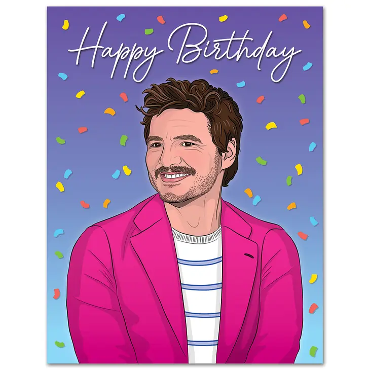 Card Pedro Pascal Happy Birthday