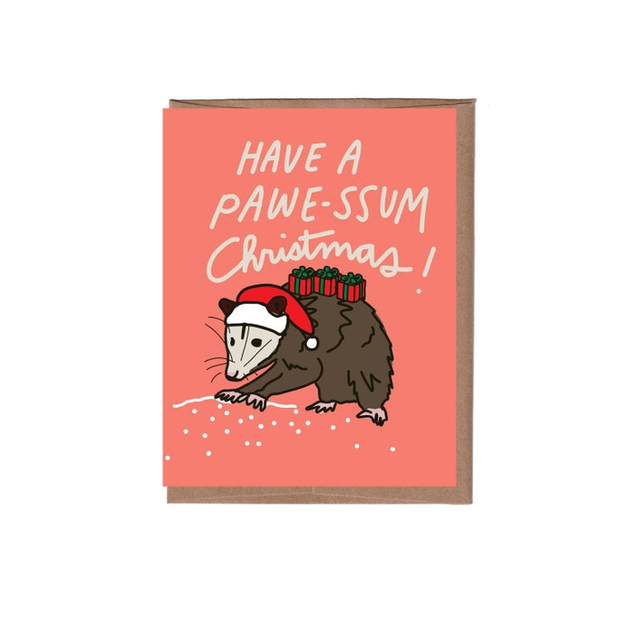 Card Possum Christmas