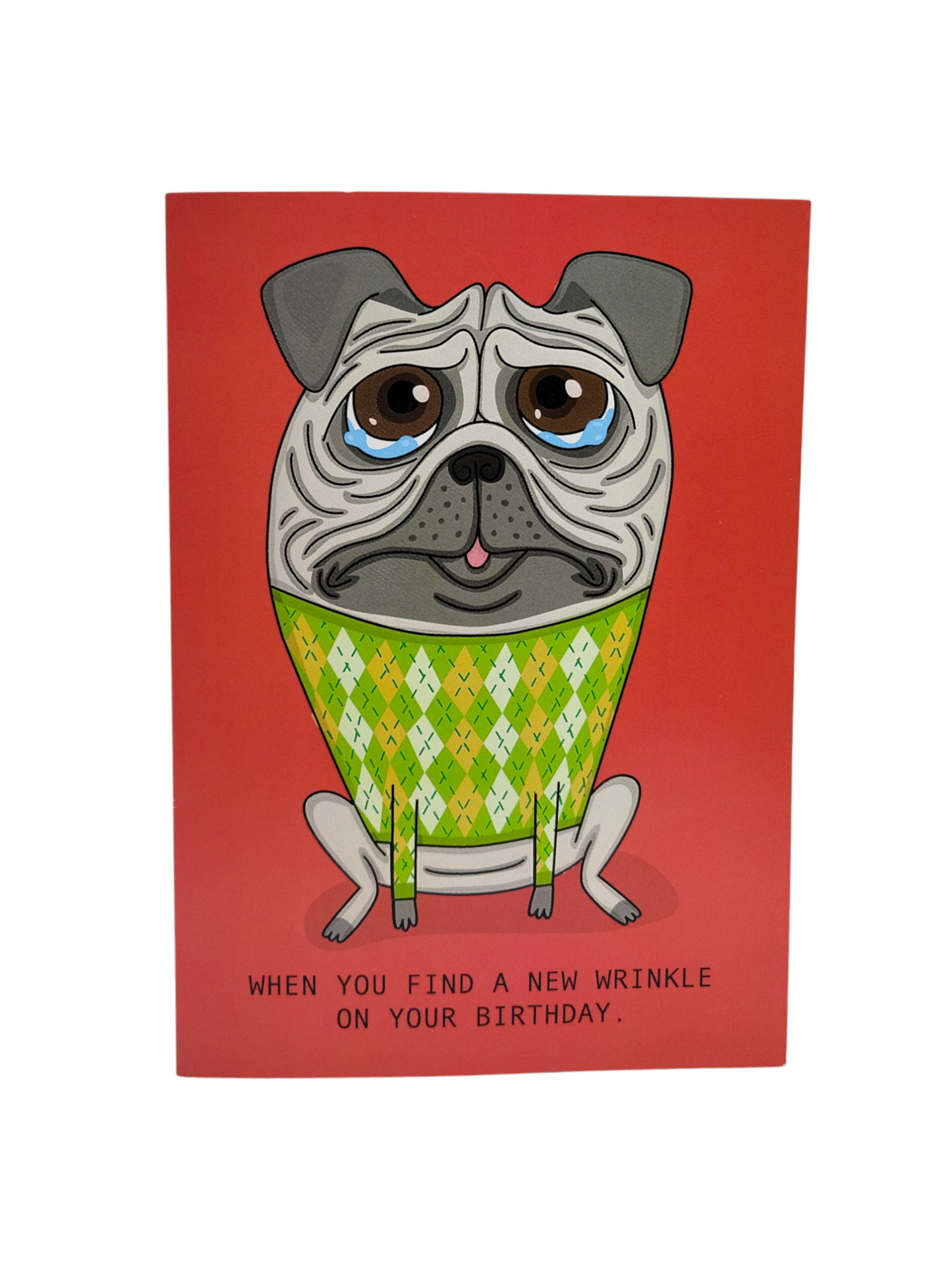 Card Pugs New Wrinkle Birthday