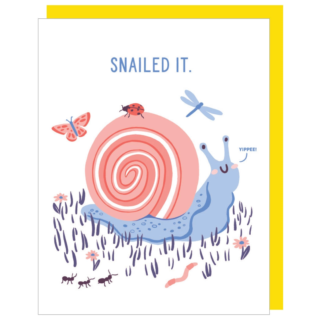 Card Snailed It Congratulations