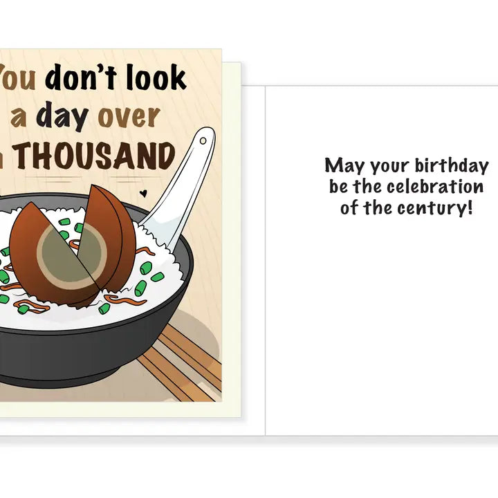 Card You Don't Look A Day Over A Thousand Birthday