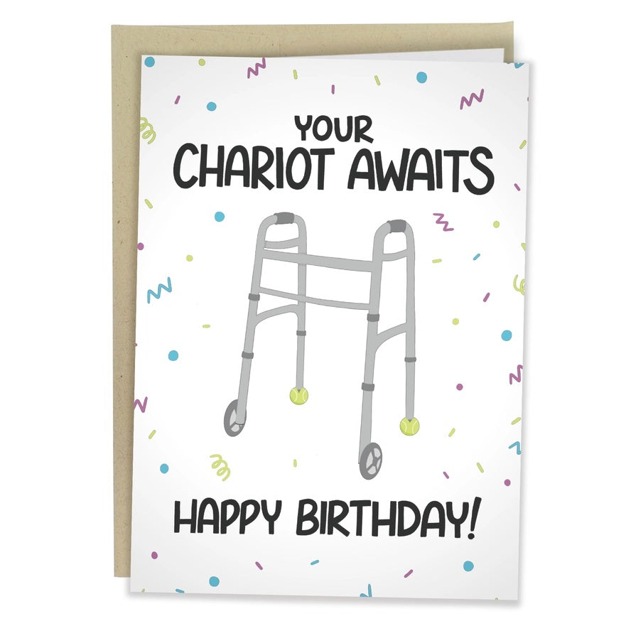 Card Your Chariot Awaits Birthday