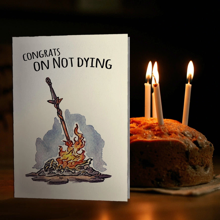 Card Congrats On Not Dying