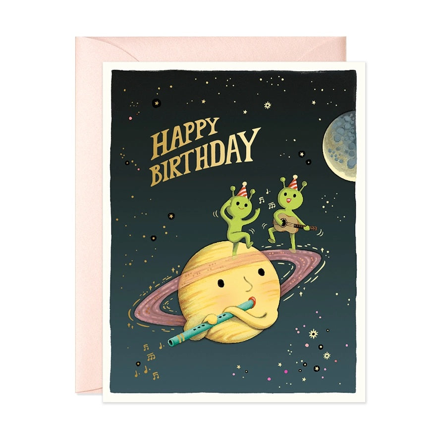 Card Cosmic Band Birthday