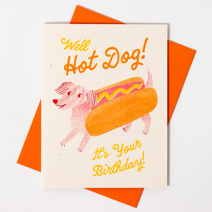 Card Hot Dog Birthday