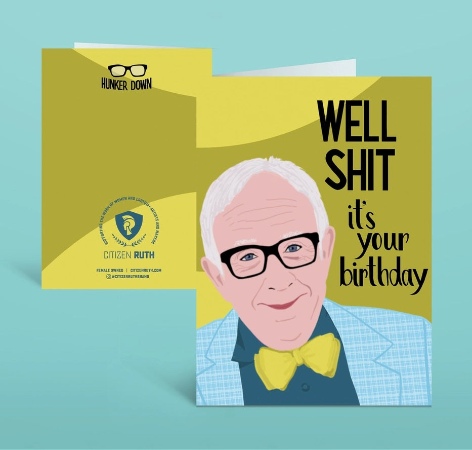 Card Leslie Jordan Well Shit Birthday