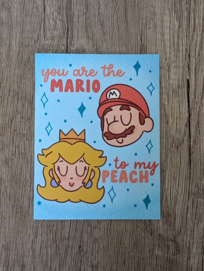 Card Mario To My Peach