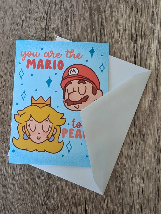 Card Mario To My Peach