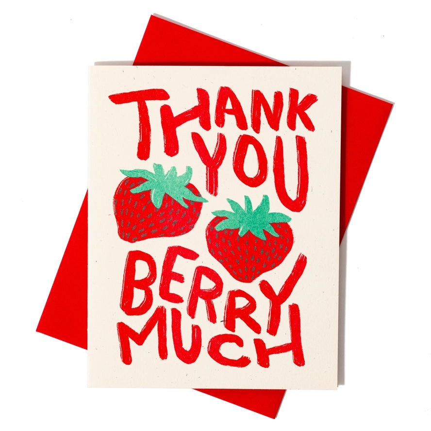 Card Thank You Berry Much