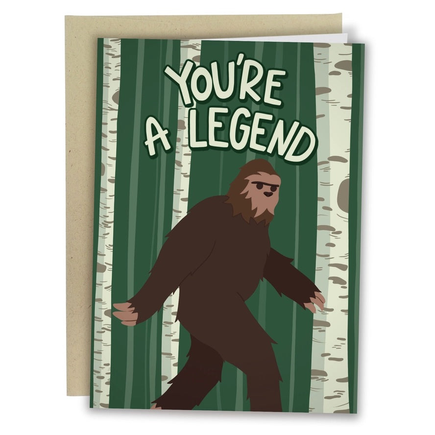 Card You're A Legend Bigfoot