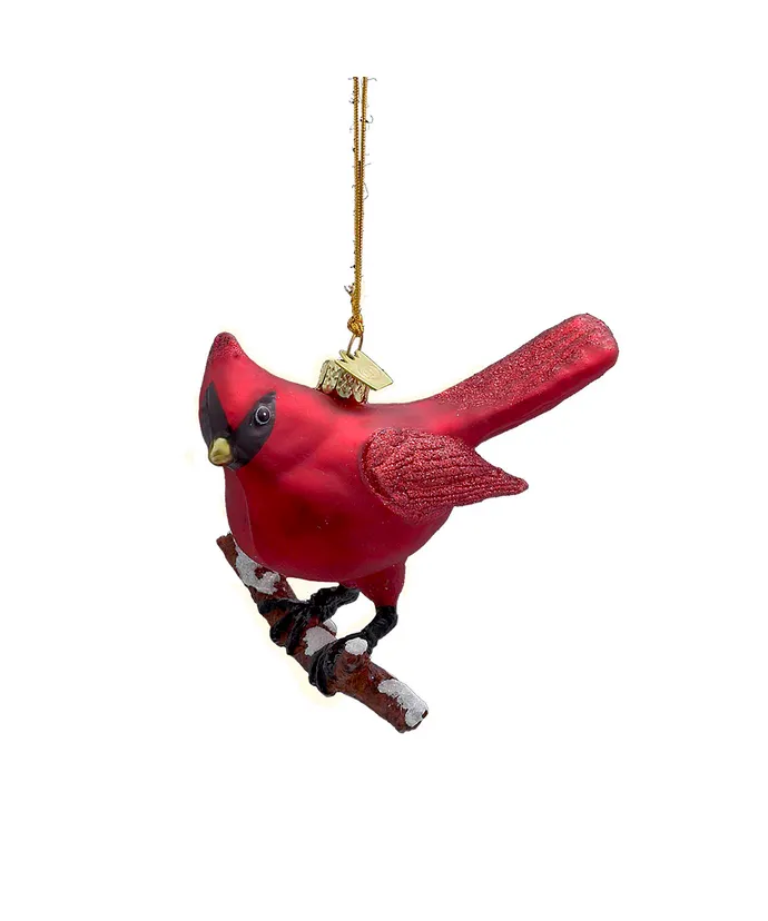 Cardinal Glass Ornament