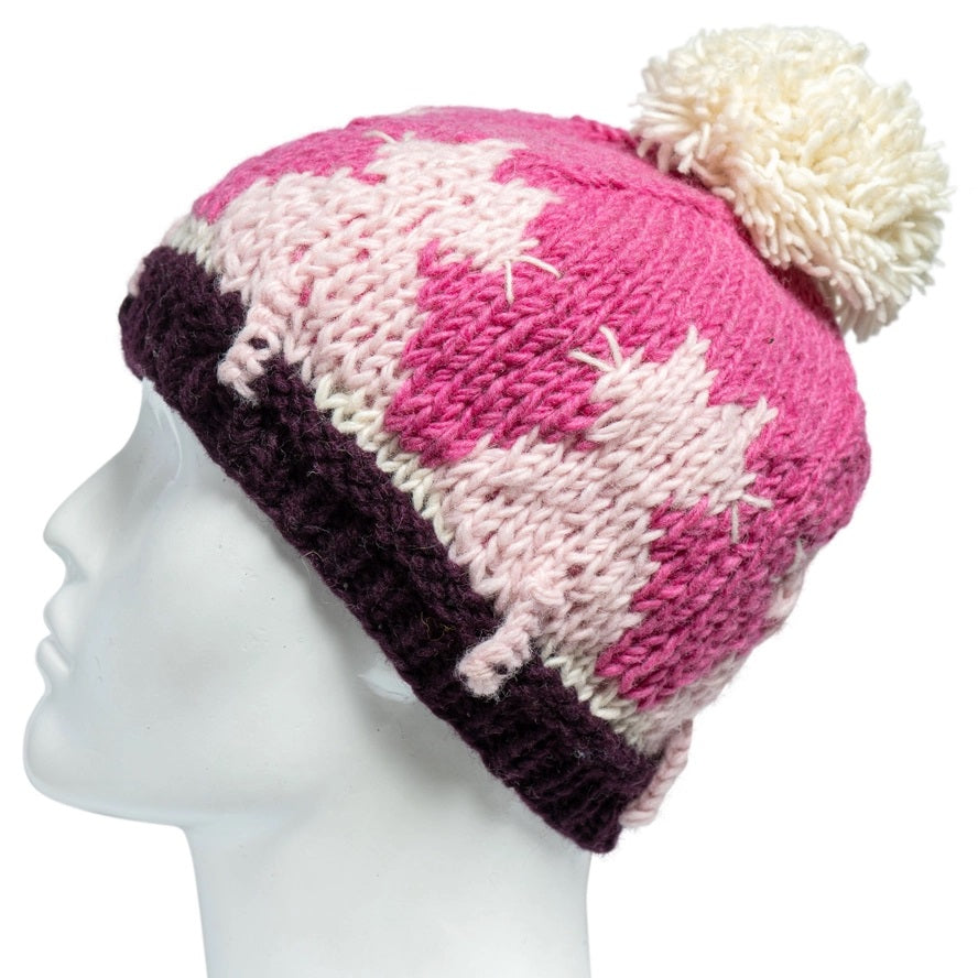 Cat Wool Hat Pom 16.99 Pink