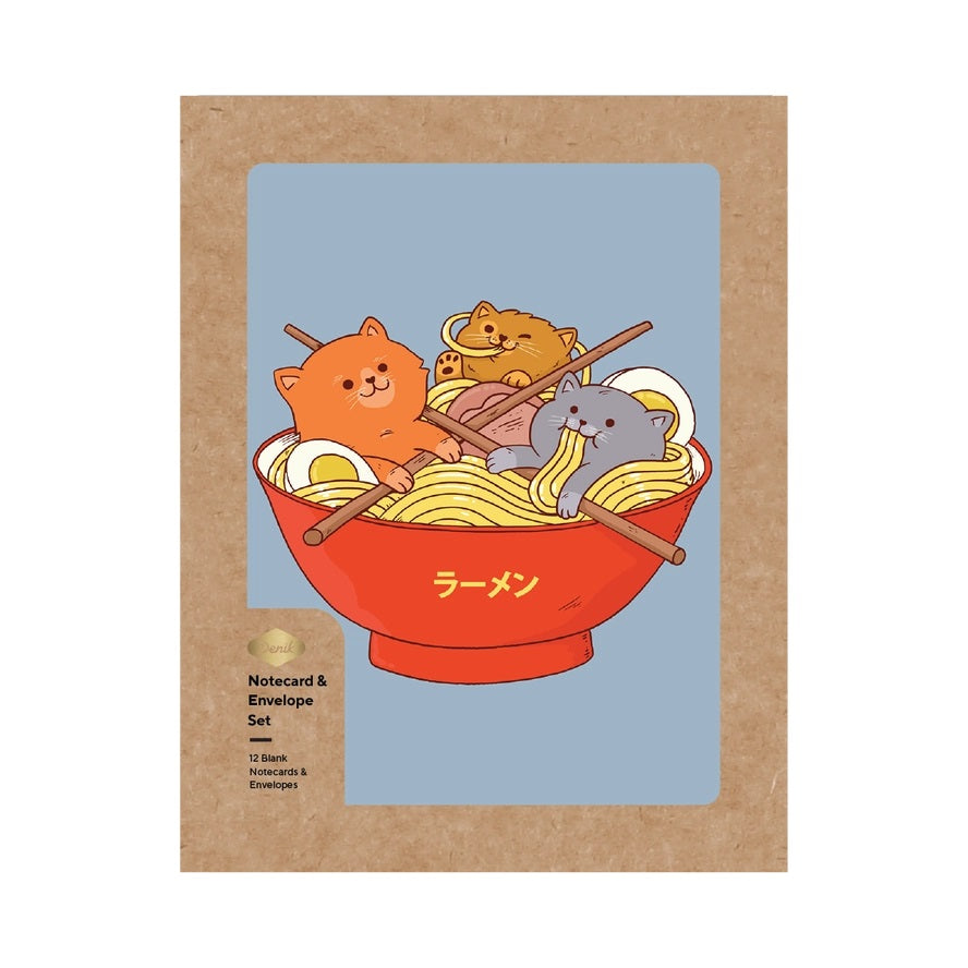 Cats In Ramen Notecard & Envelope Set