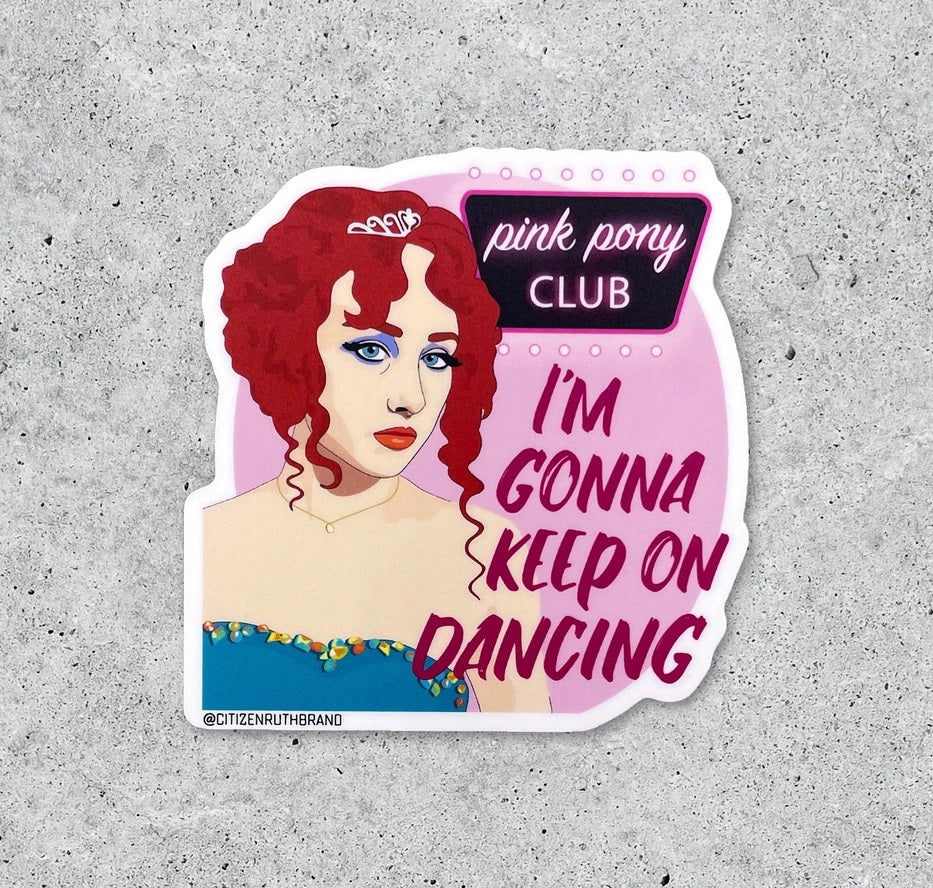 Chappell Roan Pink Pony Club Vinyl Sticker