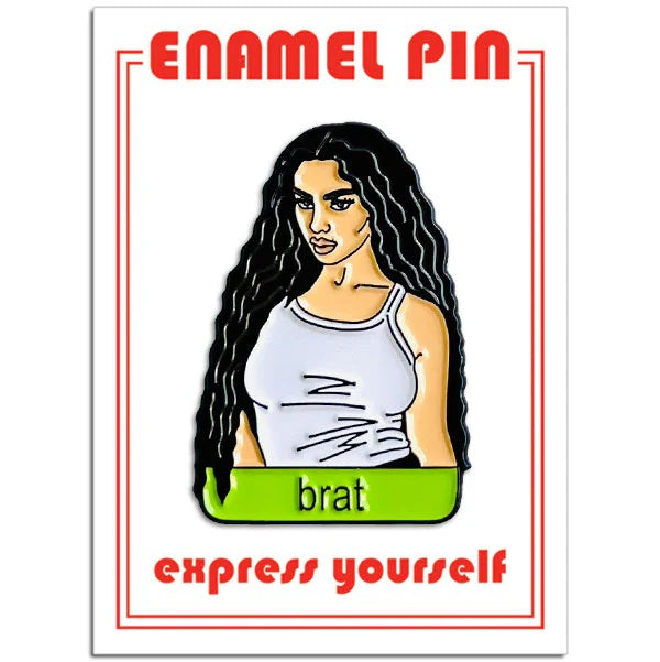 Charli XCX Brat Enamel Pin