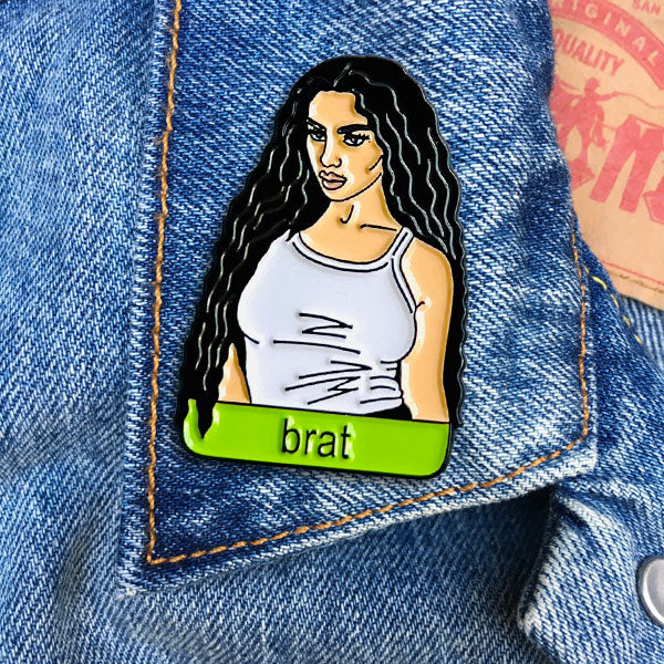 Charli XCX Brat Enamel Pin