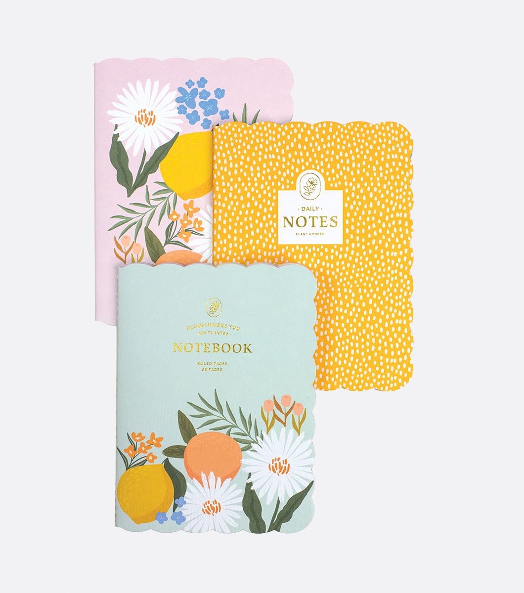 Citrus Florals 3 Pack Journals