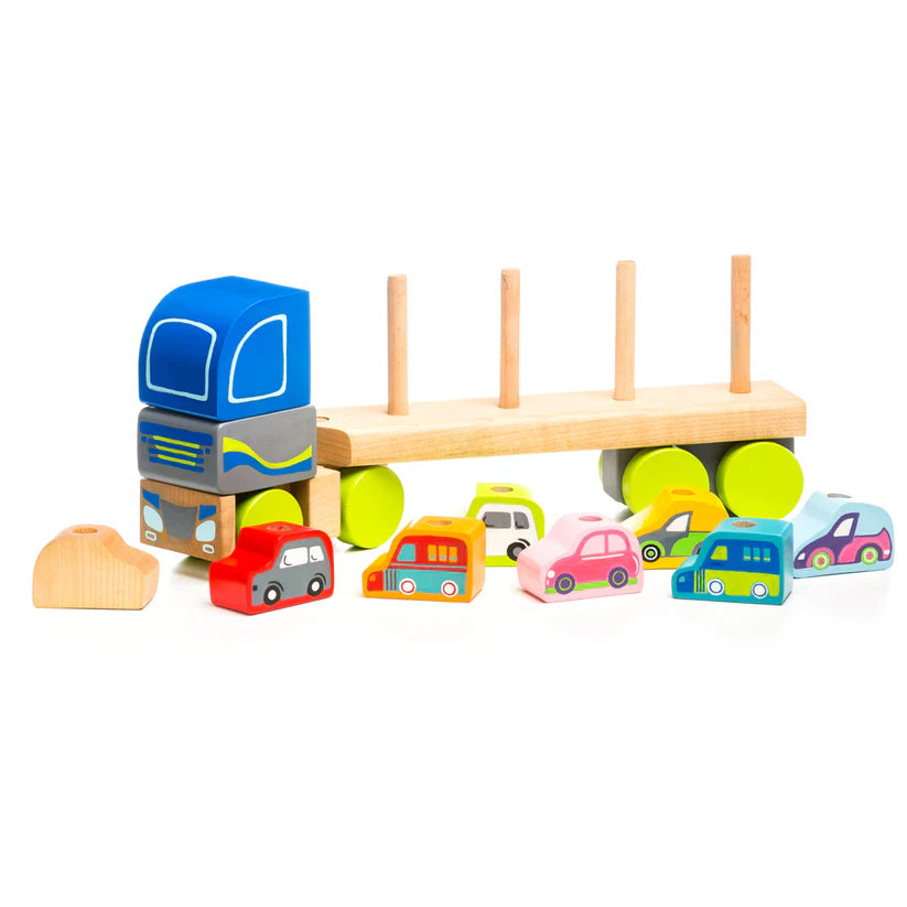 Cubika Wooden Truck And Cars