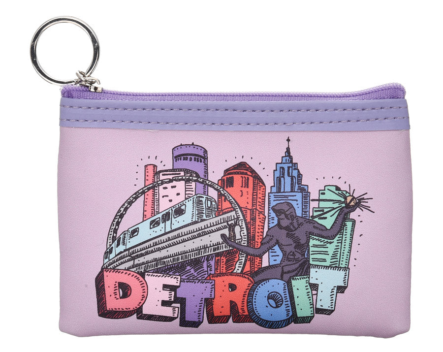 Detroit Sketch Coin Purse