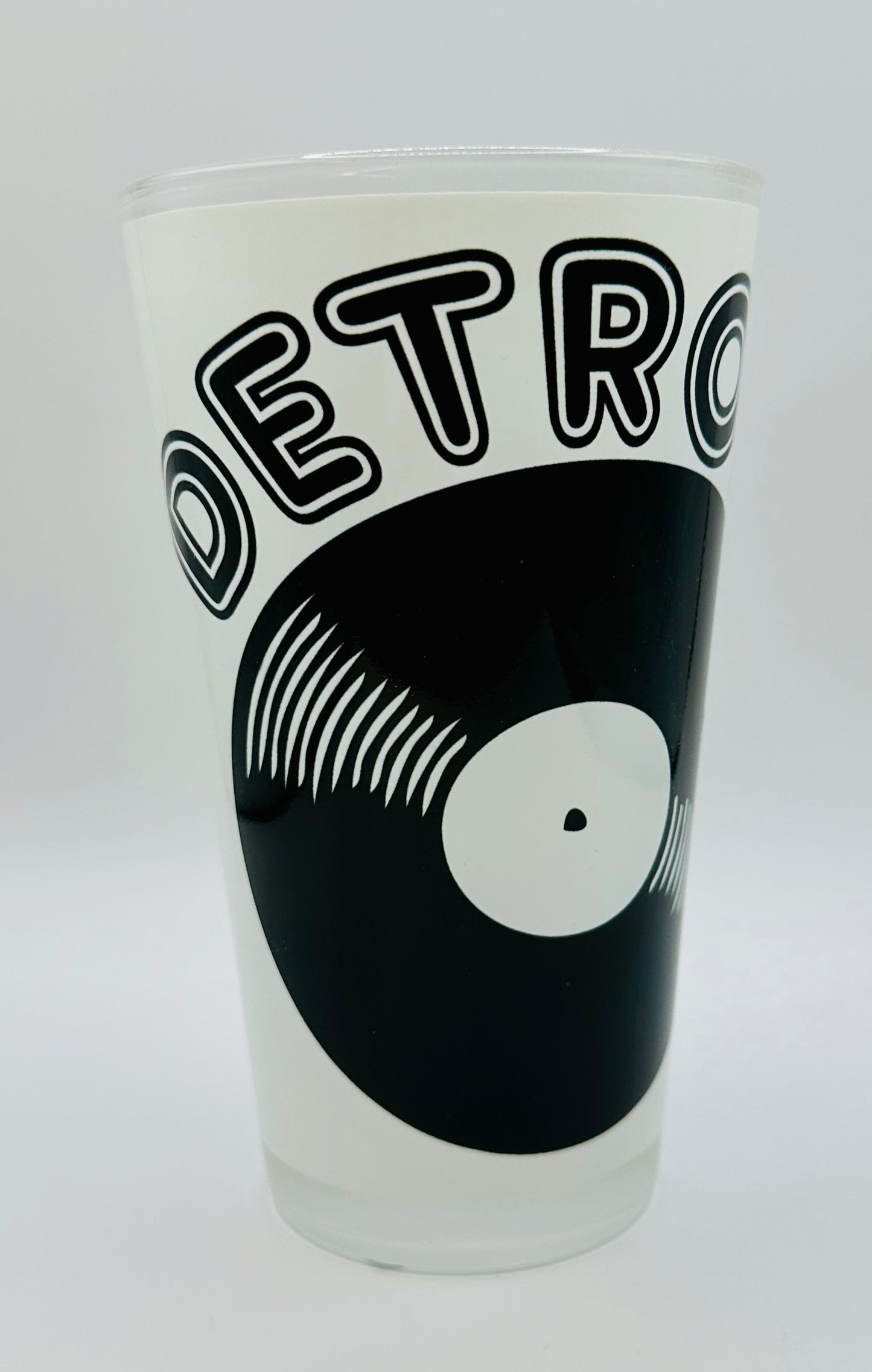 Detroit Vinyl Pint Glass