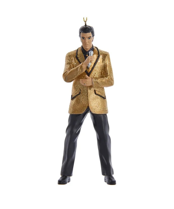 Elvis In Gold Jacket Ornament