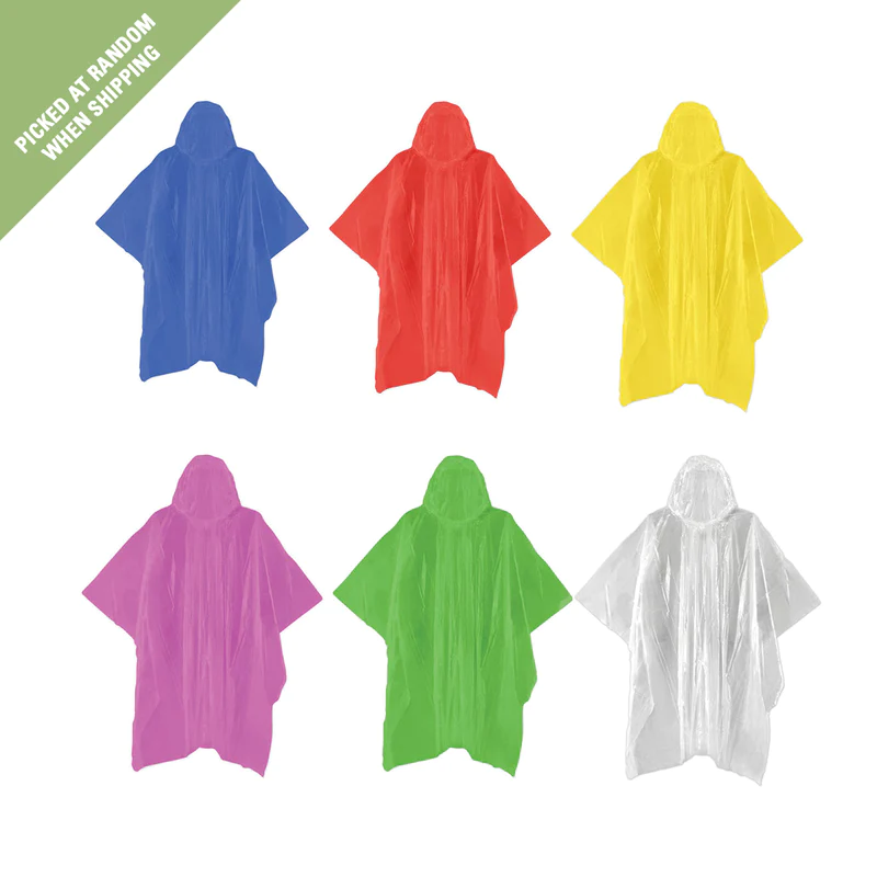 Colorful Emergency Rain Poncho