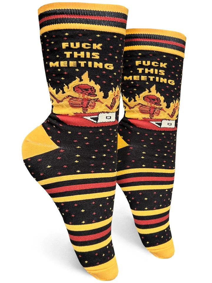 Fuck This Meeting Women's Socks