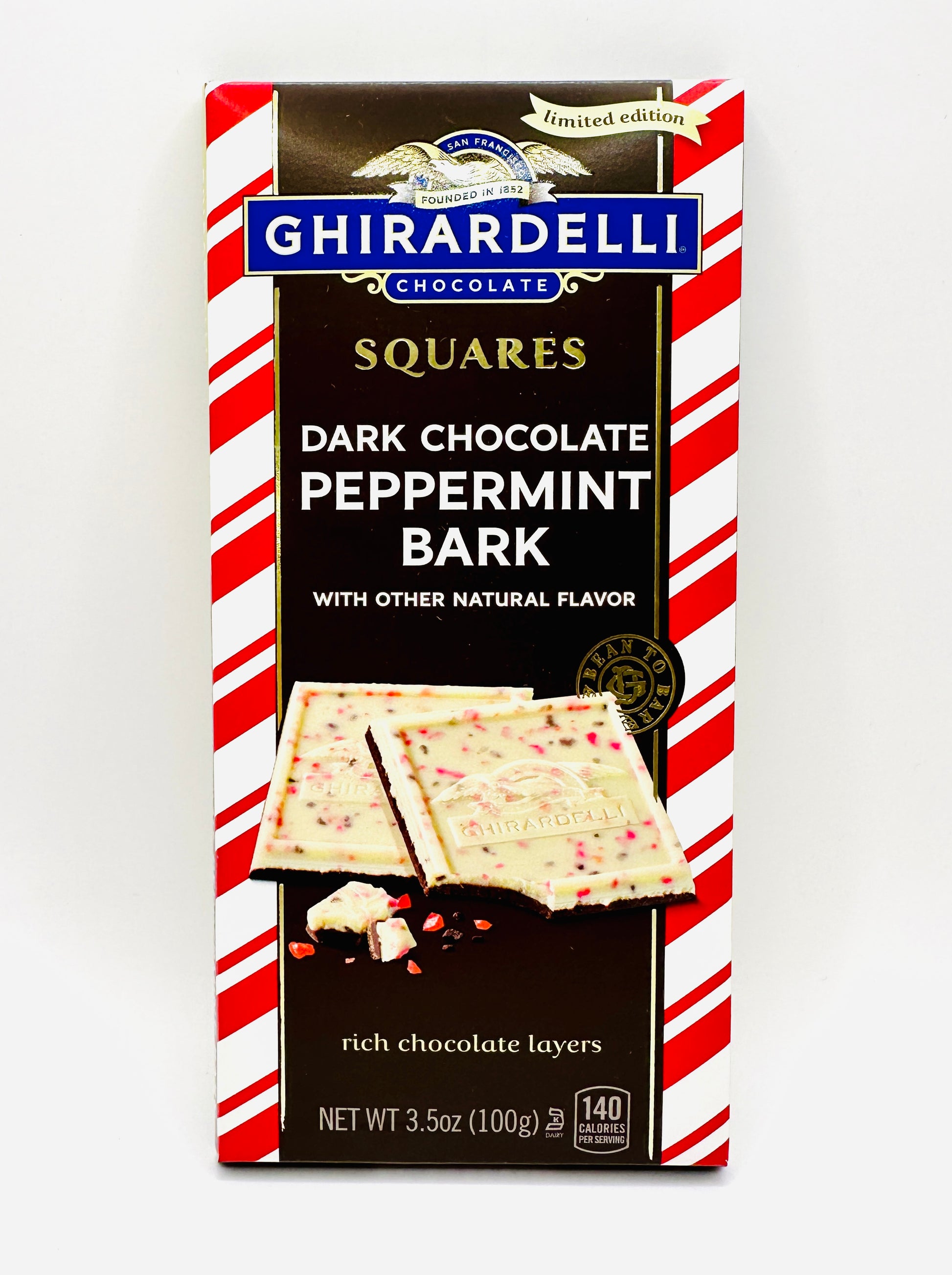 Ghirardelli Dark Chocolate Peppermint Bark Bar