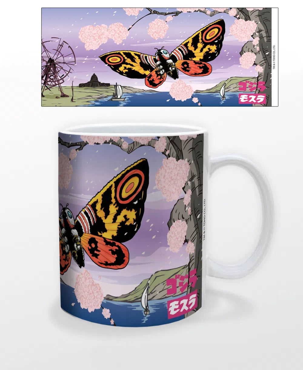 Godzilla Mothra Blossoms Mug 11 oz