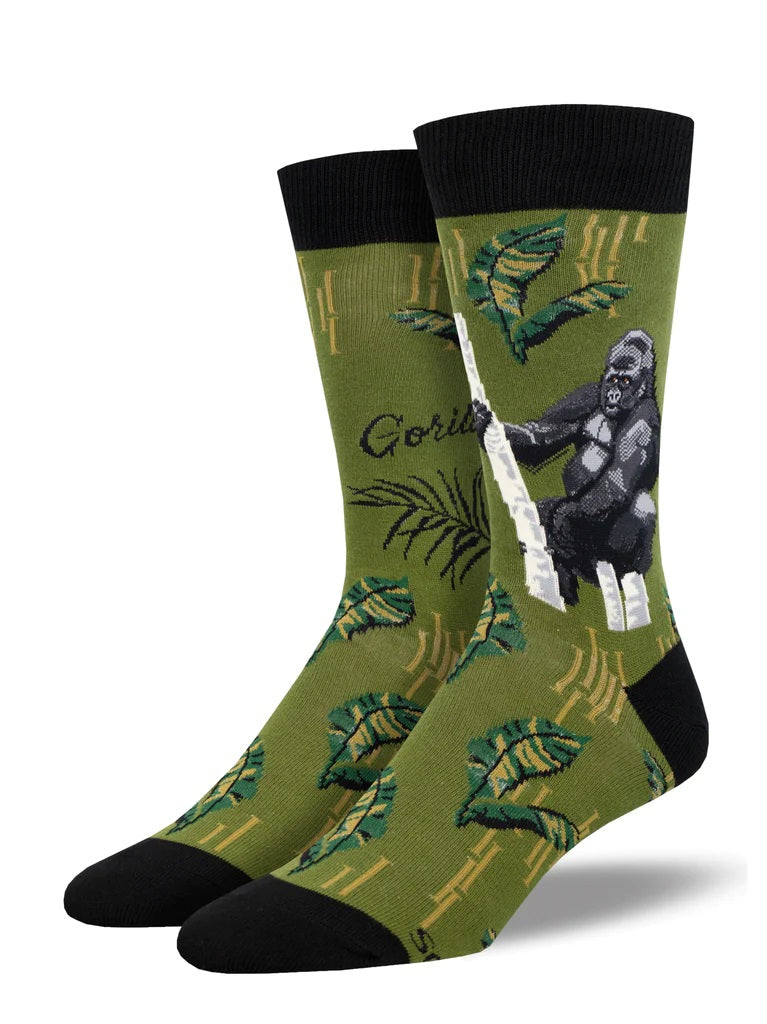 Gorilla Men's Crew Socks Green