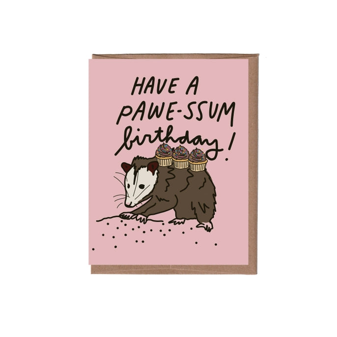 Card Possum Birthday