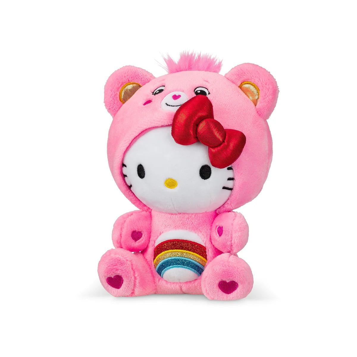 Sanrio X Care Bears Plush 8" Hello Kitty Cheer Bear