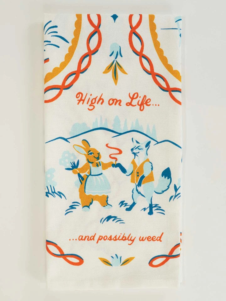 High on Life Dish Towel