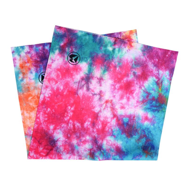 Infinity Pink Teal Tie Dye Bandana