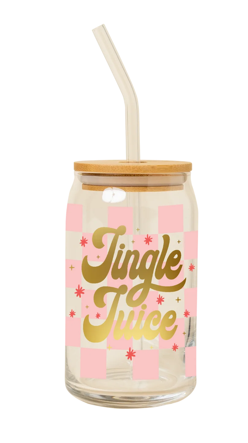 Jingle Juice Can Glass