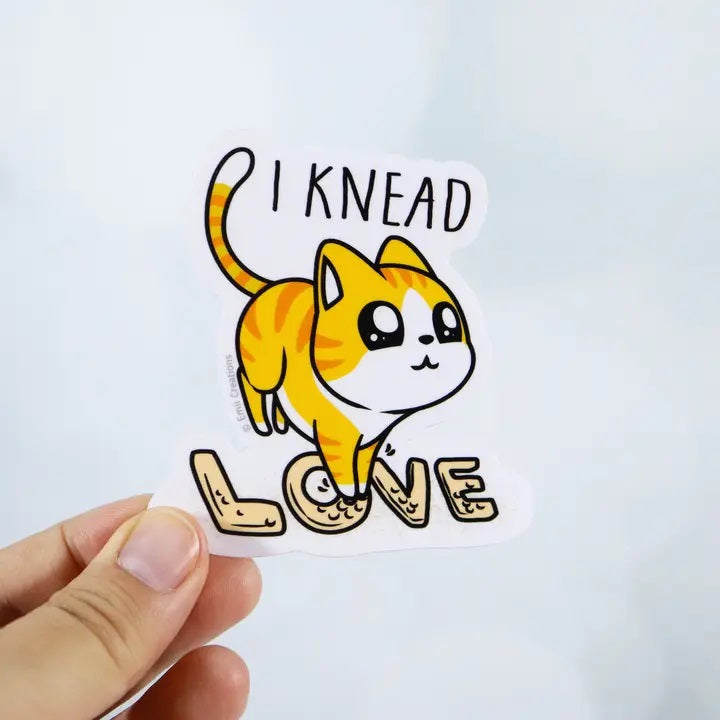 Knead Love Cat Sticker