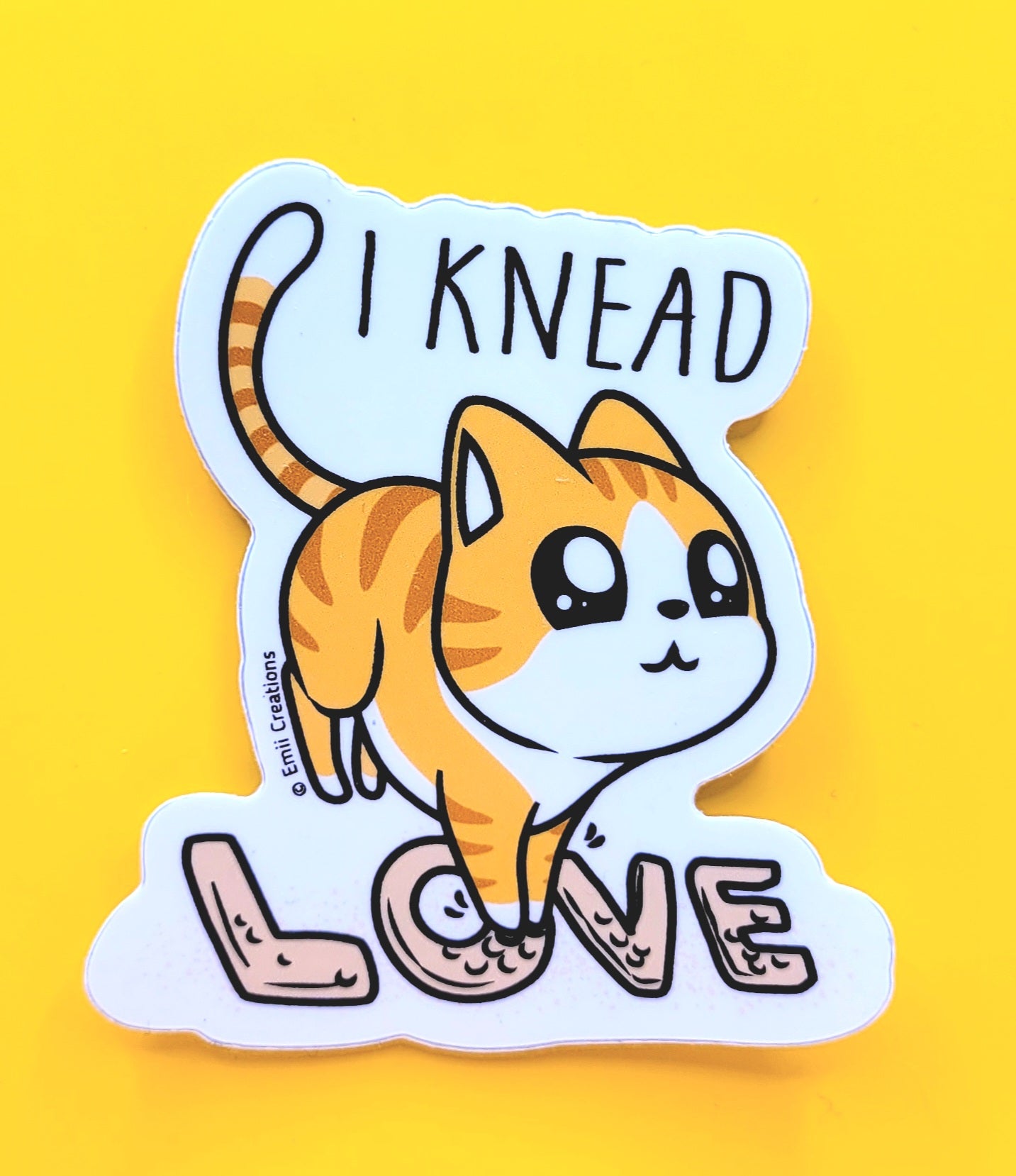 Knead Love Cat Sticker